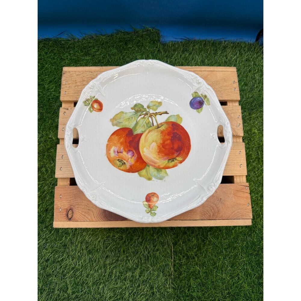 Antique Bavaria Hand-Painted Fruit Decorative Plate - (9.5")
